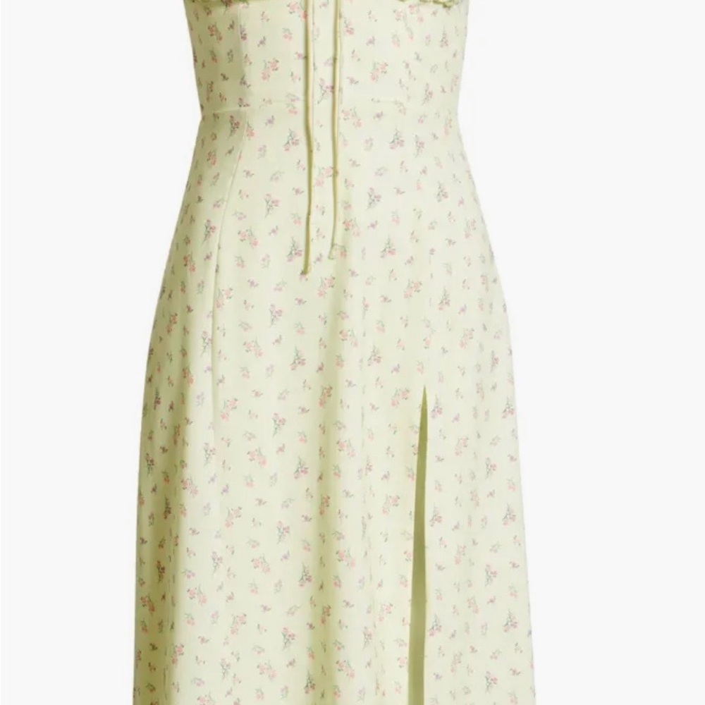House of CB Cream Floral Midi Dress - Picture 2 of 6